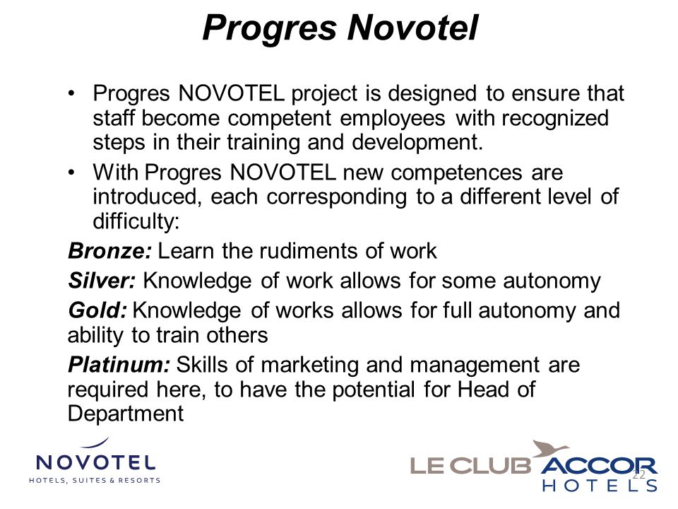 Novotel Changes Management